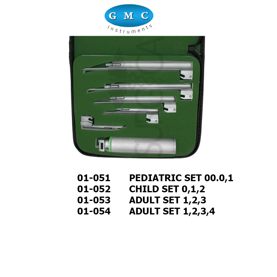 Fiber Optic Laryngoscope Miller set